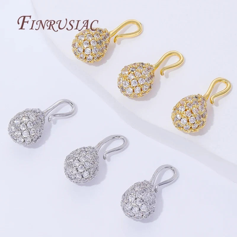 18K Gold Plated Zircon Charm Pendants | DIY Jewelry Making