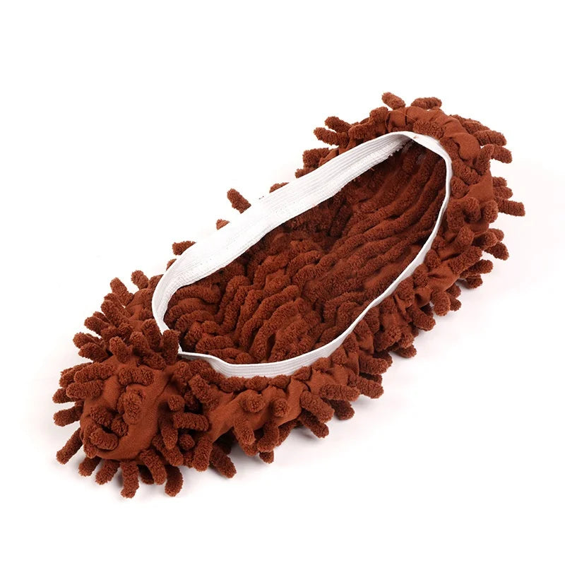 Microfiber Floor Cleaning Slippers – Washable Mop Shoes 2pcs