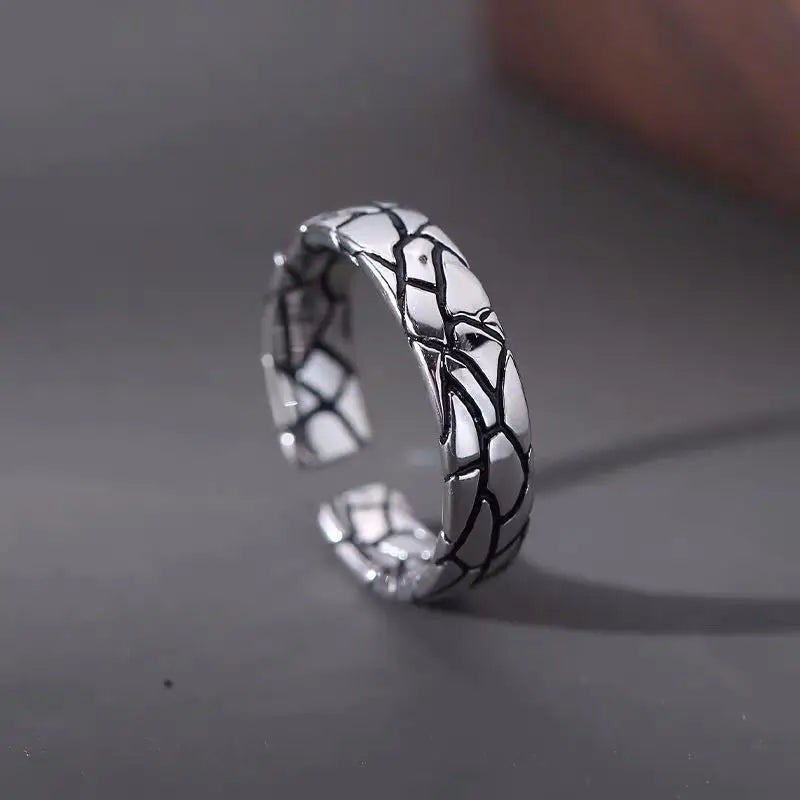 Vintage Punk Adjustable Ring – Eagle Tiger Snake Charm