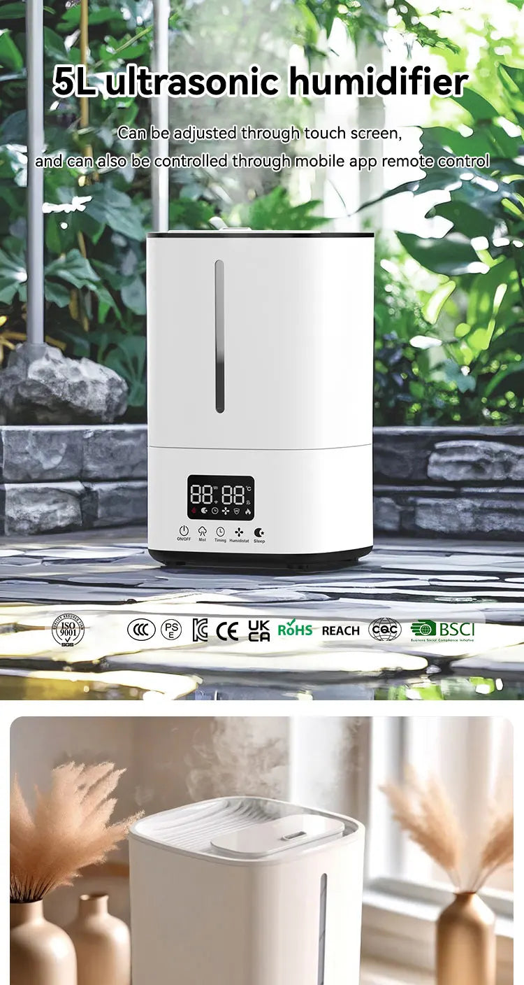 5L Ultrasonic Essential Oil Diffuser & Humidifier | Home Office