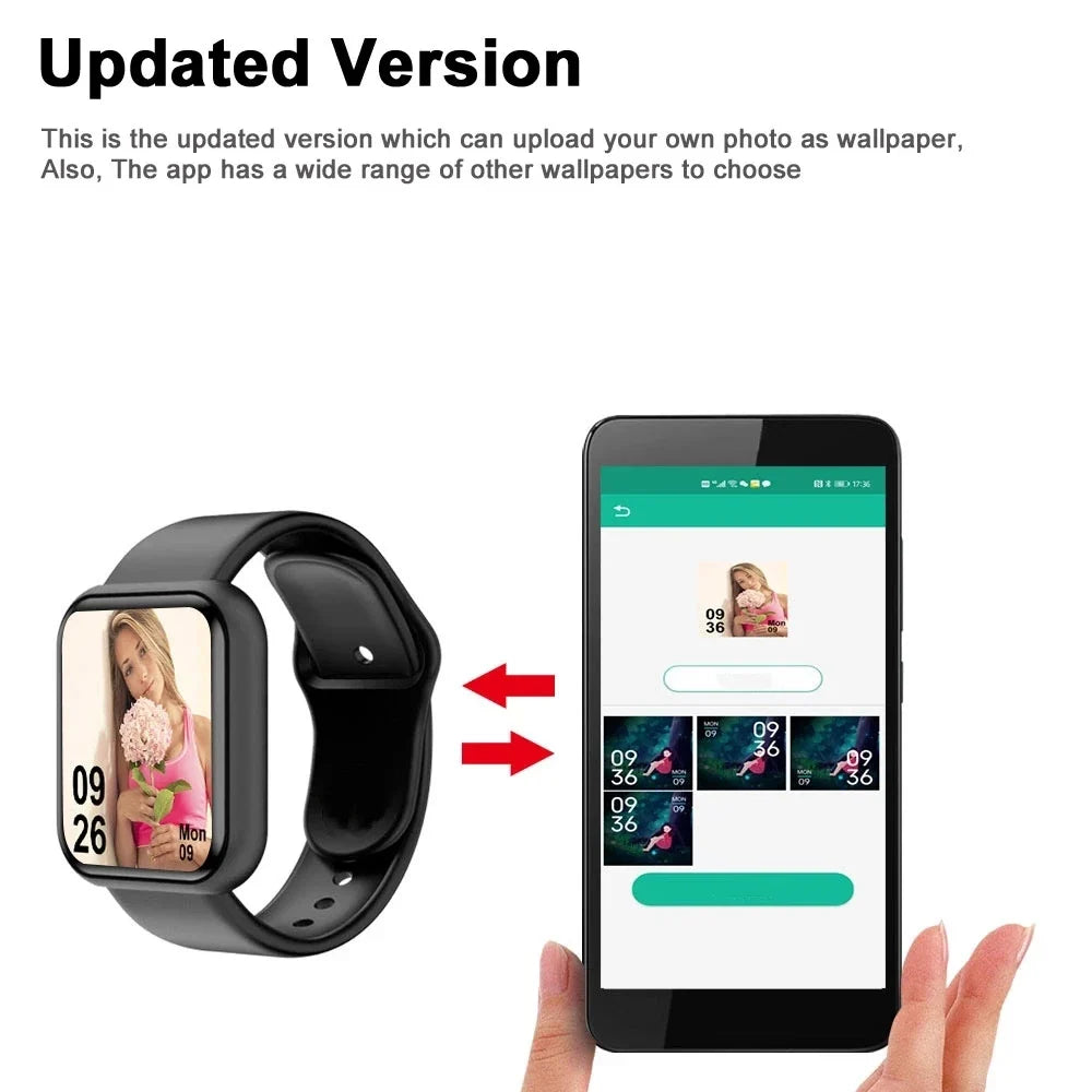 Smart Watch Fitness Tracker – Bluetooth Music & Heart Rate Monitor
