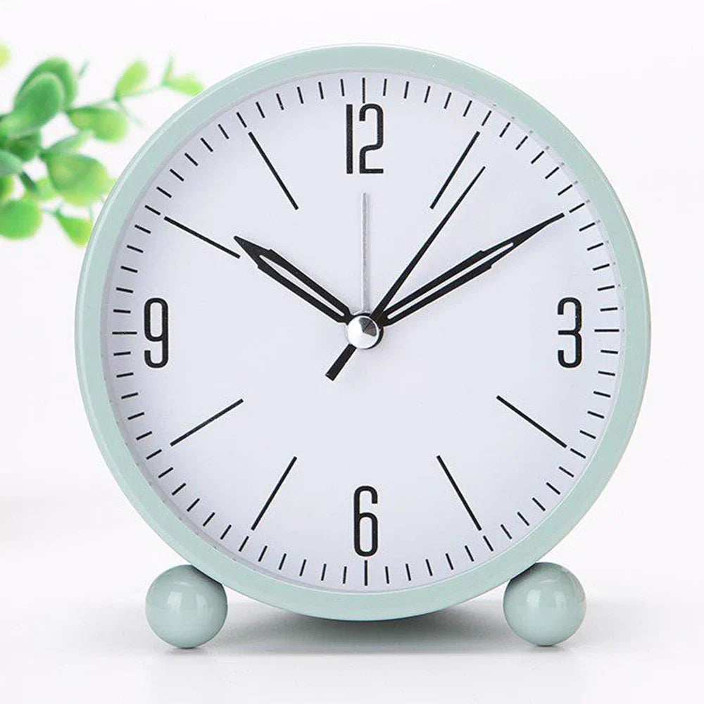 Nixie Silent Sweep Analogue Alarm Clock with Night Light