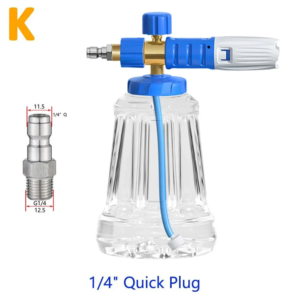 Snow Foam Cannon Gun | Adjustable Pressure Washer Sprayer
