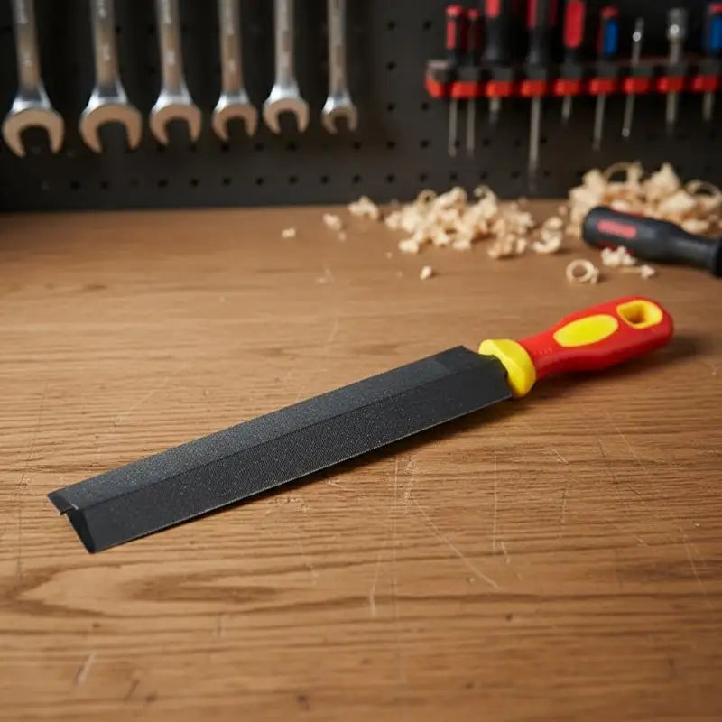 T12 Steel Rhombus File with Non-Slip Handle | Woodworking