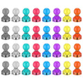 32Pcs Mini Magnetic Push Pins – 8 Colors Neodymium Fridge Magnets