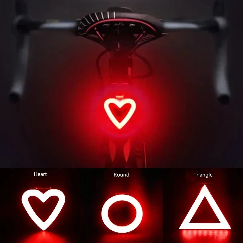 LED Bicycle Tail Light USB Rechargeable Waterproof Bike Rear Lamp