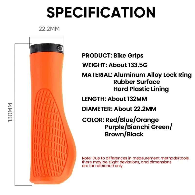 MTB Lock-On Handlebar Grips – Anti-Slip Ergonomic Bike Grips