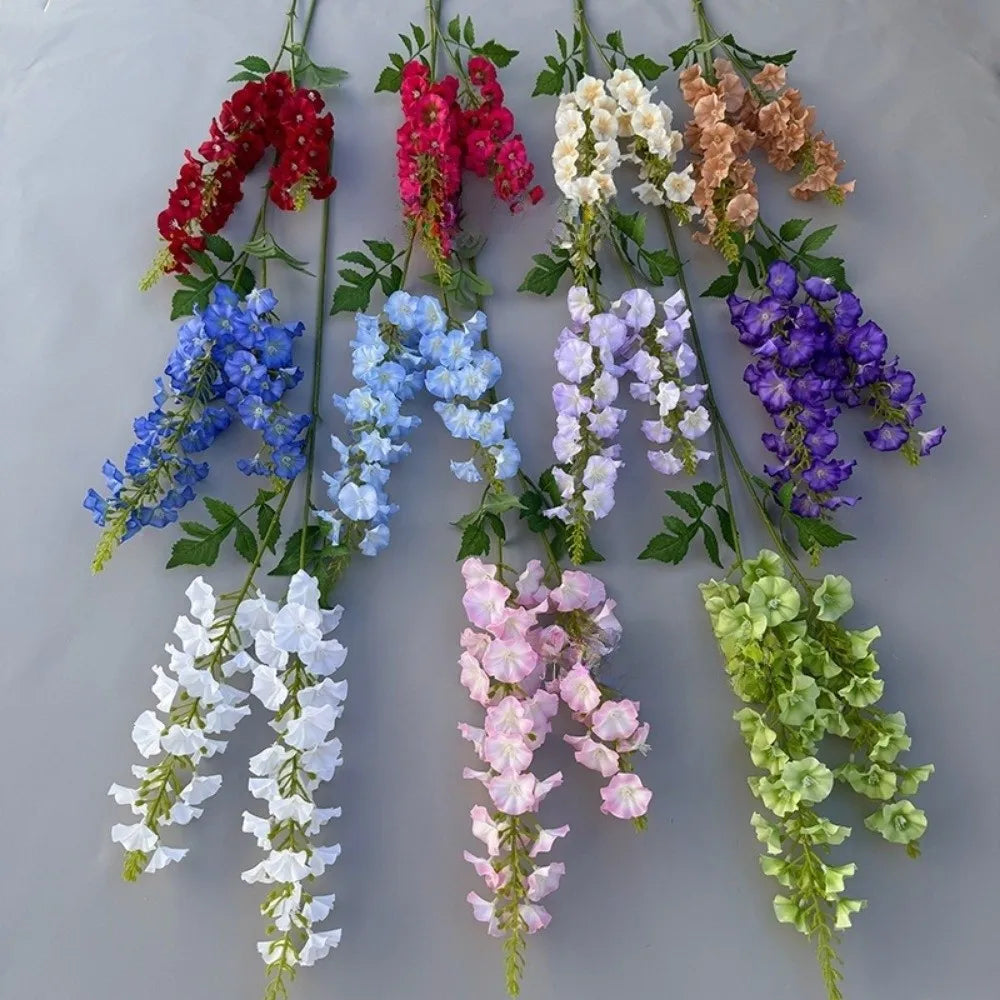 Pink Artificial Larkspur Silk Flowers – 2-Fork Faux Floral Stems
