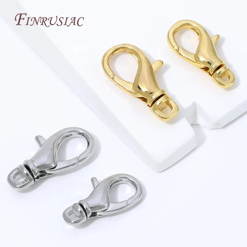 18K Gold Plated Mini Heart Lobster Clasp – DIY Jewelry Findings