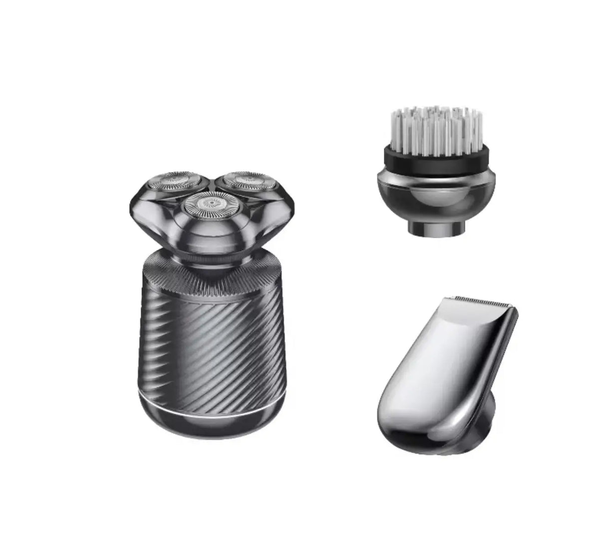 3-in-1 Men's Rotary Electric Shaver – Waterproof Beard Trimmer