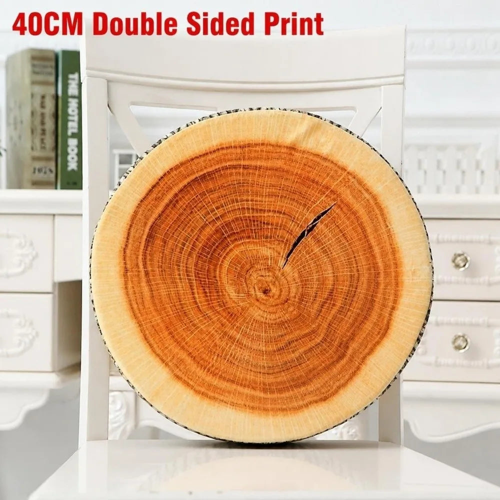 Round Fruit Slice Plush Pillow – Cute Sofa Seat Cushion Decor