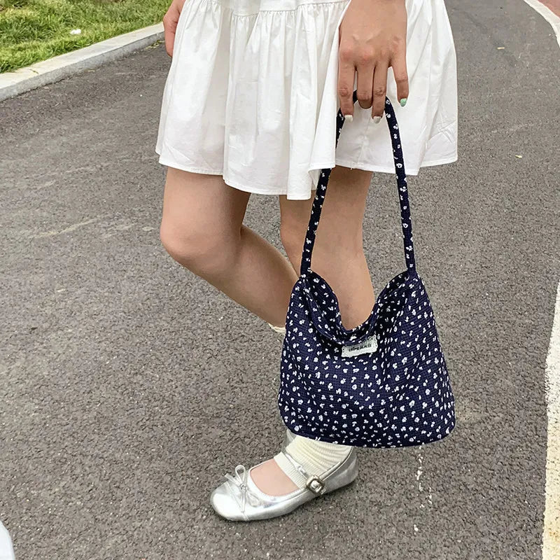 Women's Large Canvas Tote Shoulder Bag – Casual Daily Handbag