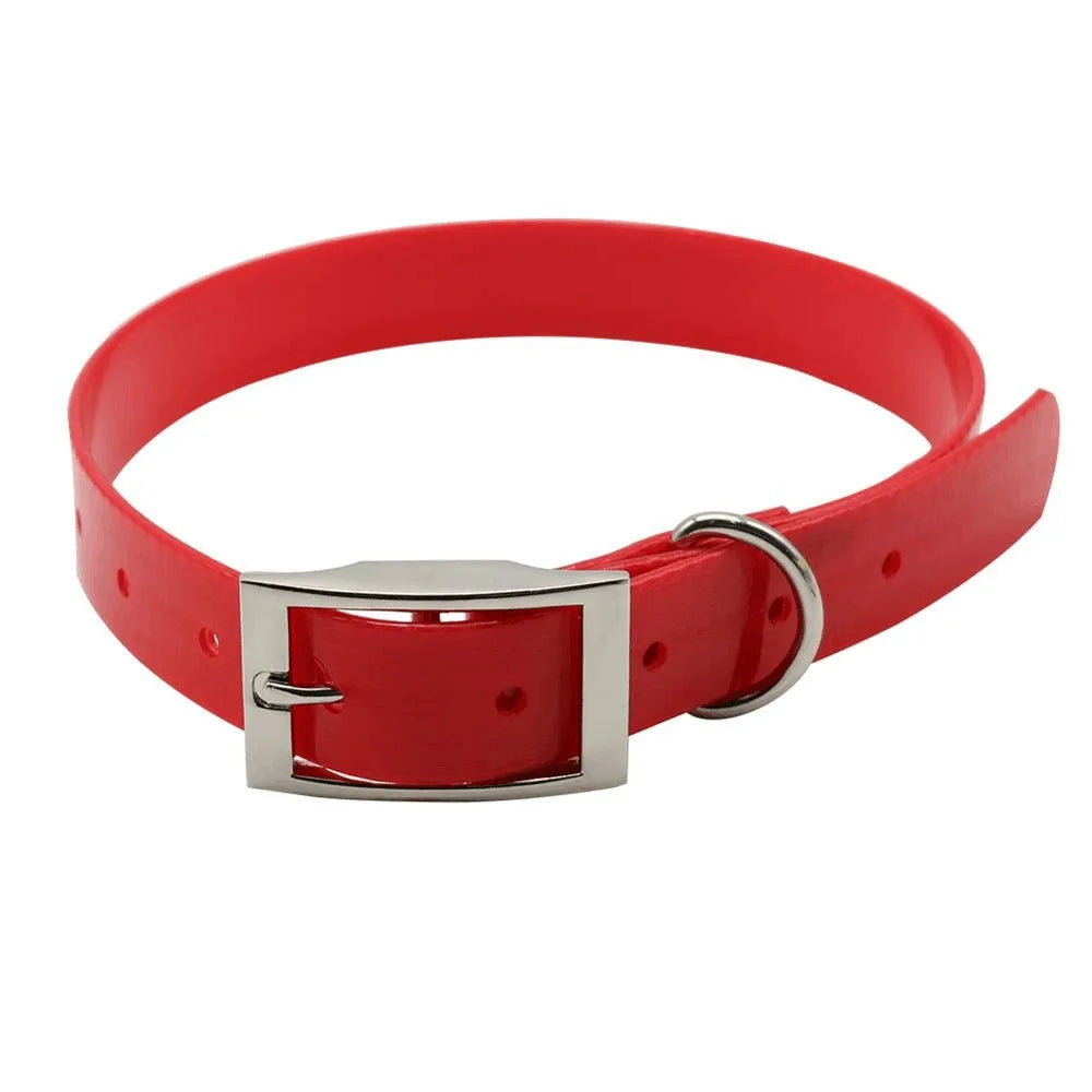 Waterproof PU Dog Collar – Odor & Dirt Resistant, Easy Clean
