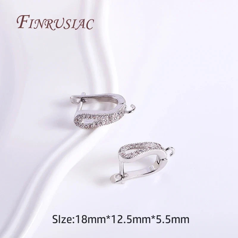 Sunflower Earring Hooks 18K Gold Plated DIY Jewelry Findings