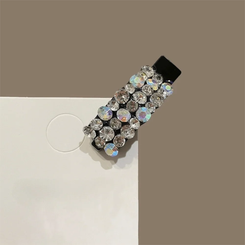 Rhinestone Crystal Duckbill Hair Clip – Sparkling Acetate Hairpin