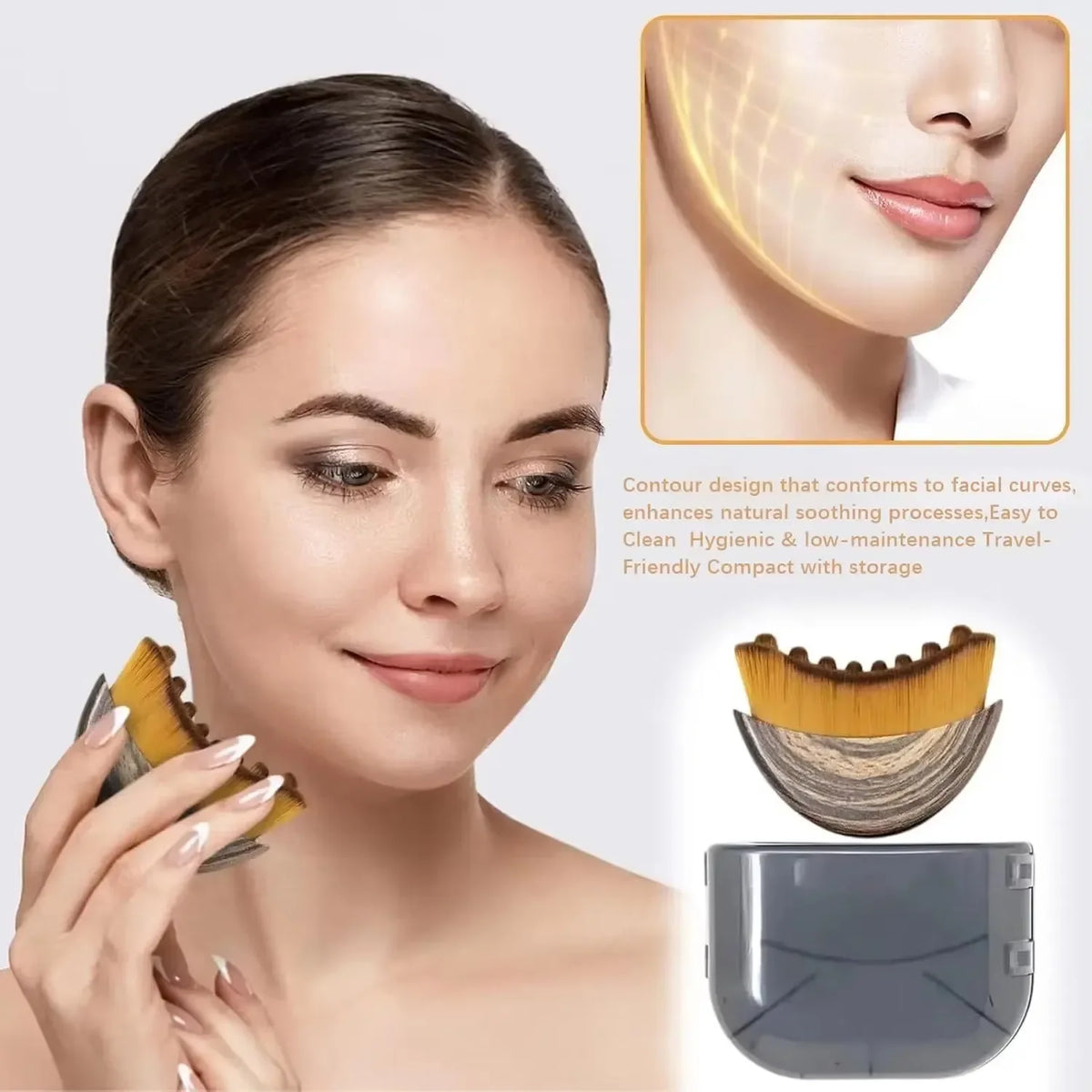 Lymphatic Face Brush – Jawline & Chin Sculpting Massager