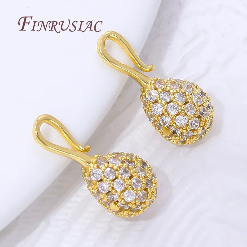 18K Gold Plated Zircon Charm Pendants | DIY Jewelry Making