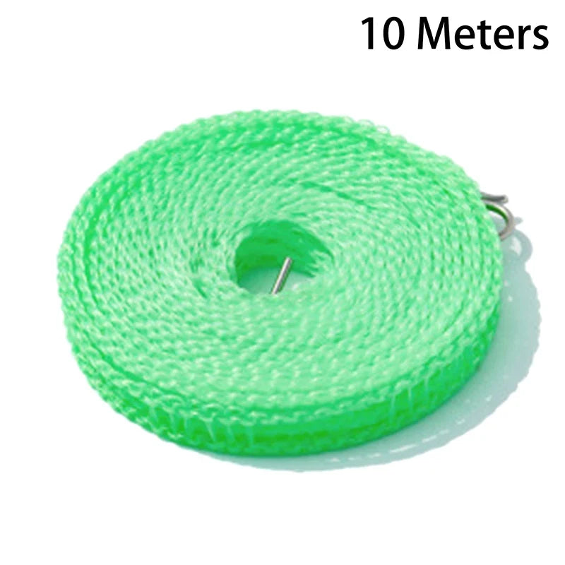 Windproof Fence Clothesline 5M/10M – Indoor & Outdoor Drying