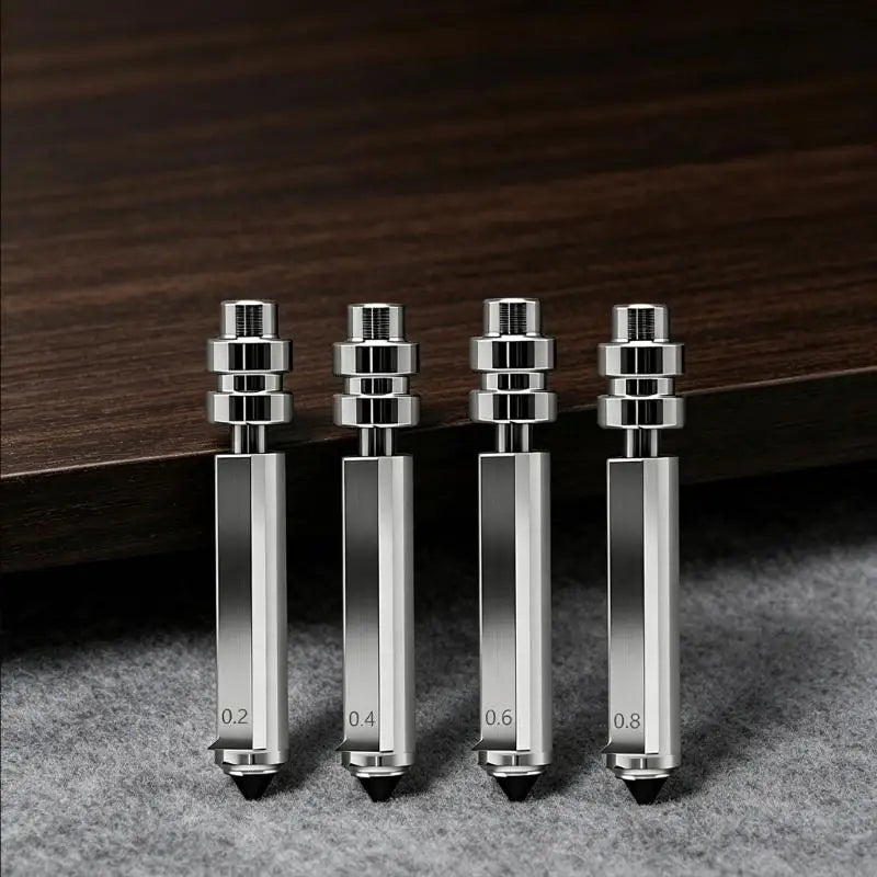 Hardened Steel 3D Printer Nozzles 0.2–0.8mm Nickel Plated