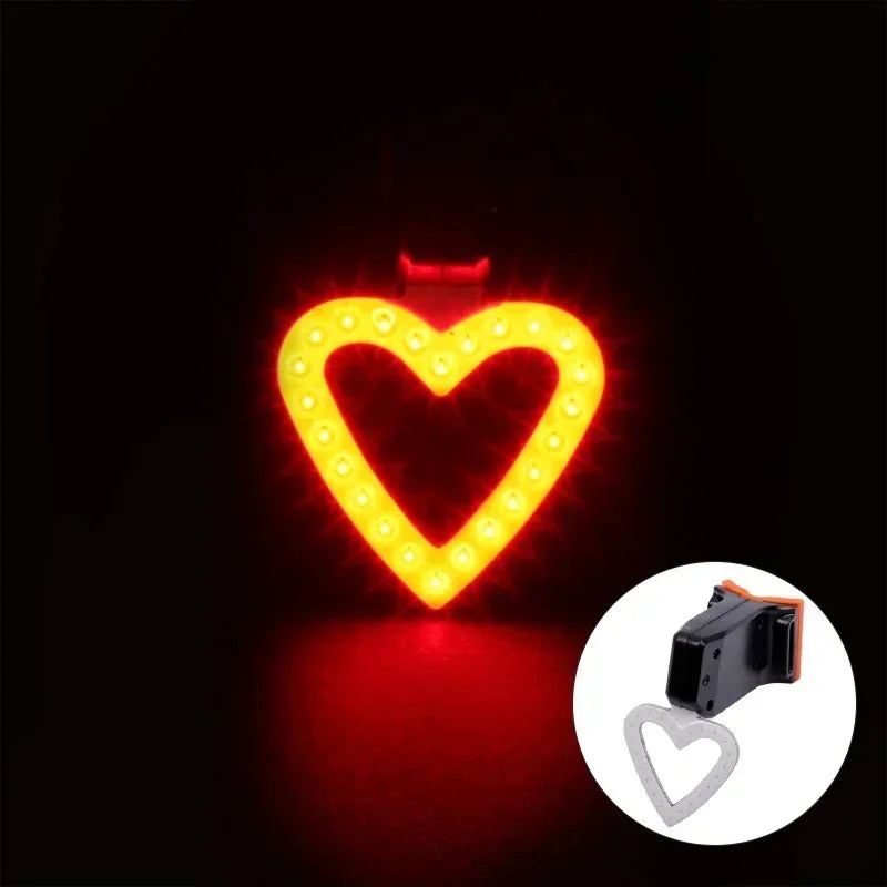 LED Bicycle Tail Light USB Rechargeable Waterproof Bike Rear Lamp