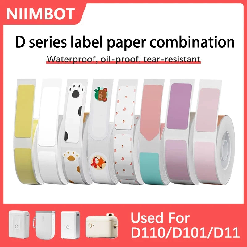 Niimbot Thermal Label Sticker Rolls for D110 D11 D101 Printer