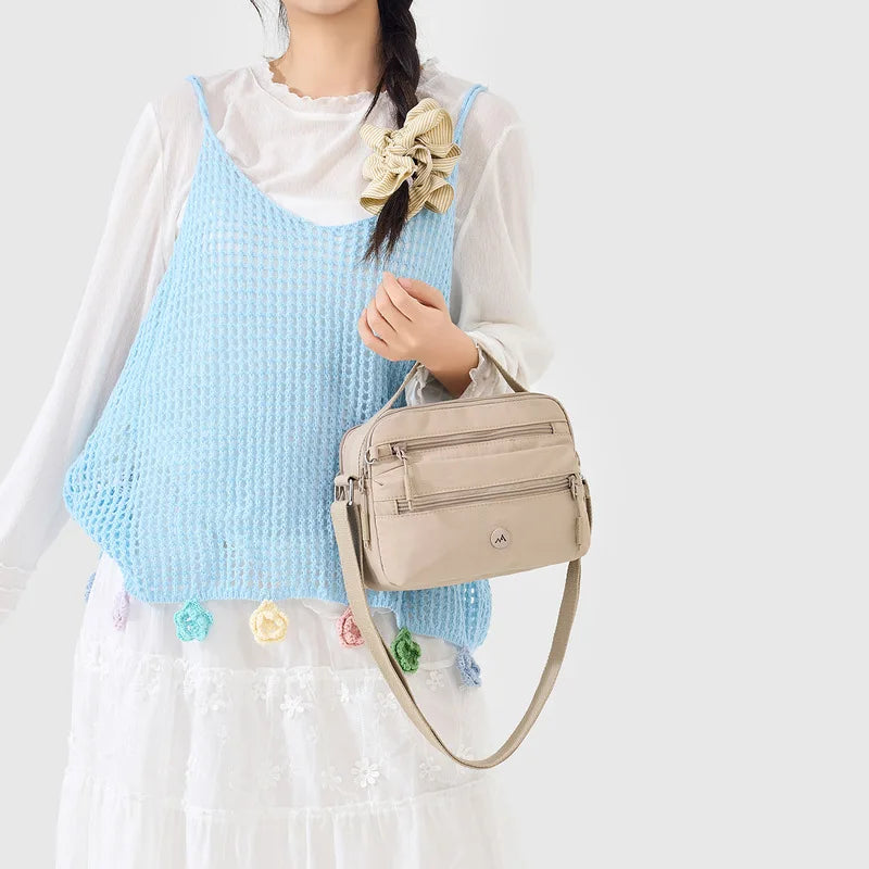 Nixie Large Canvas Crossbody Bag – Travel Shoulder Bag