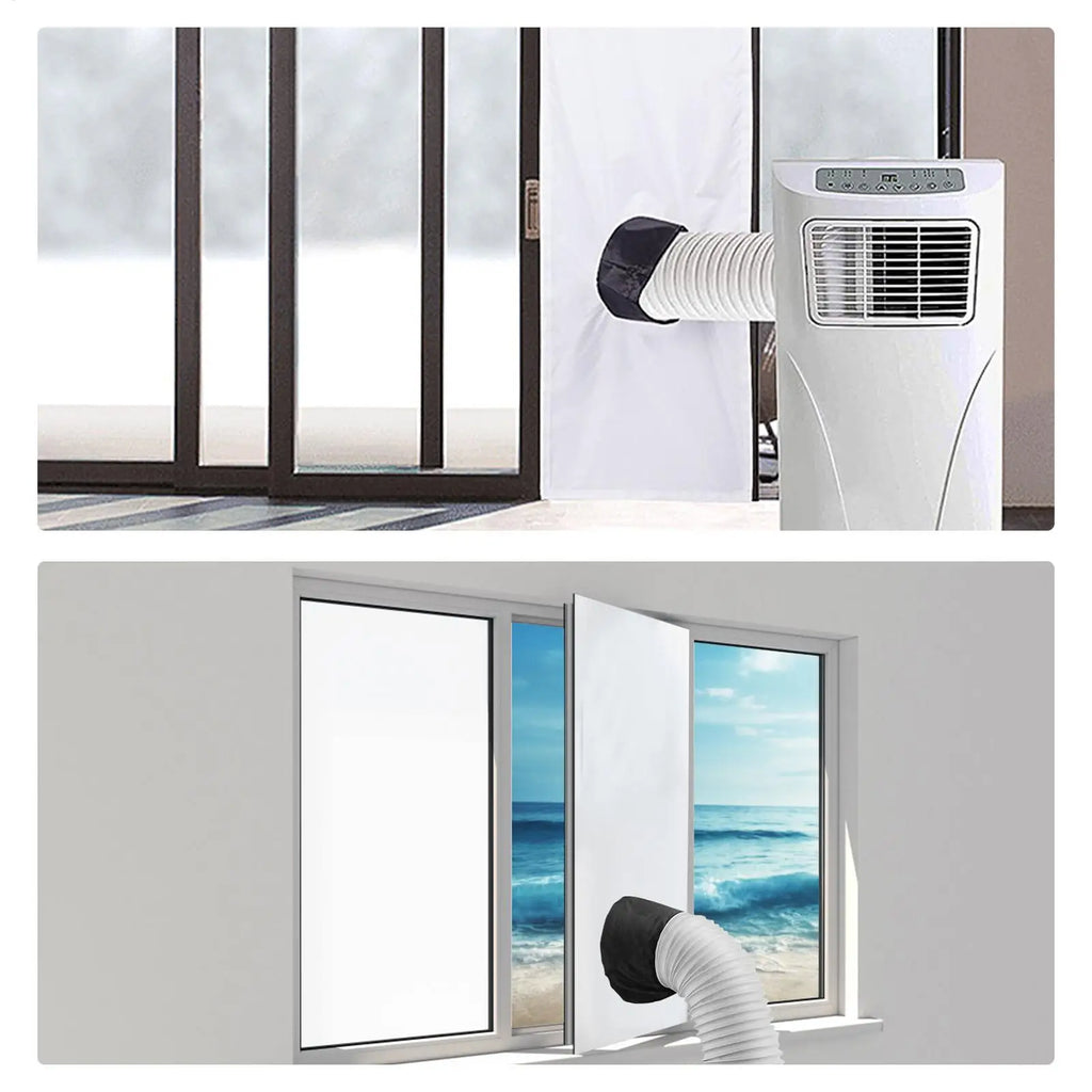 AC & Dryer Window Sealing Cloth – No-Drill Soft Cloth Baffle