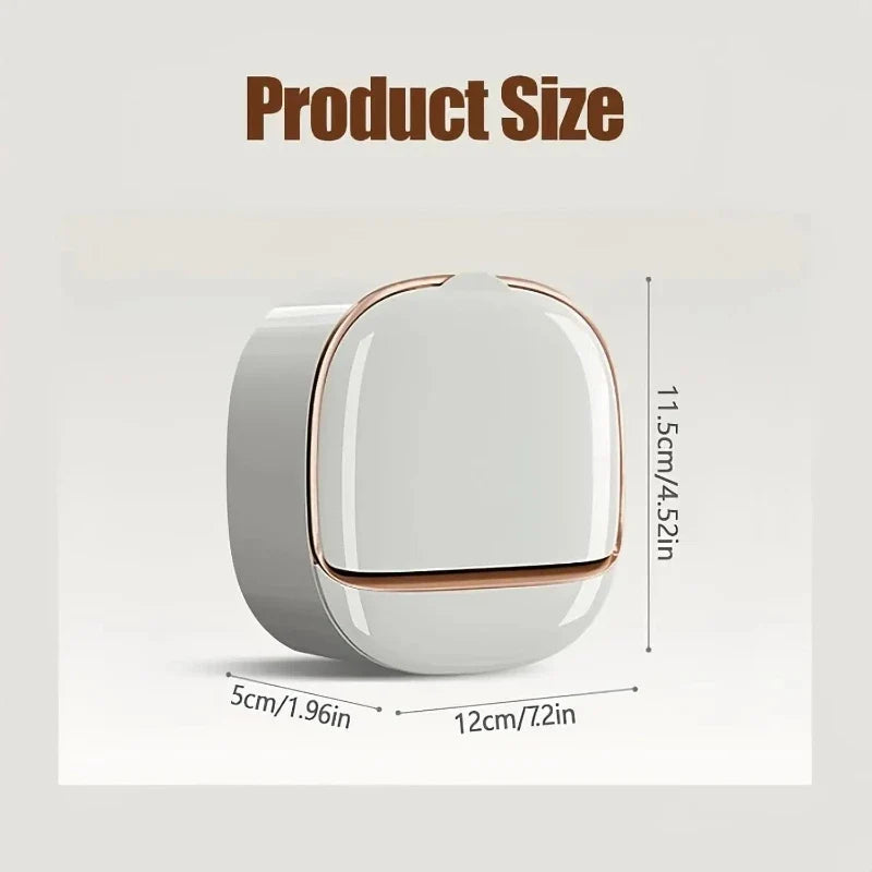 Wall Mounted Soap Dish with Lid & Drainage | Bathroom Soap Holder