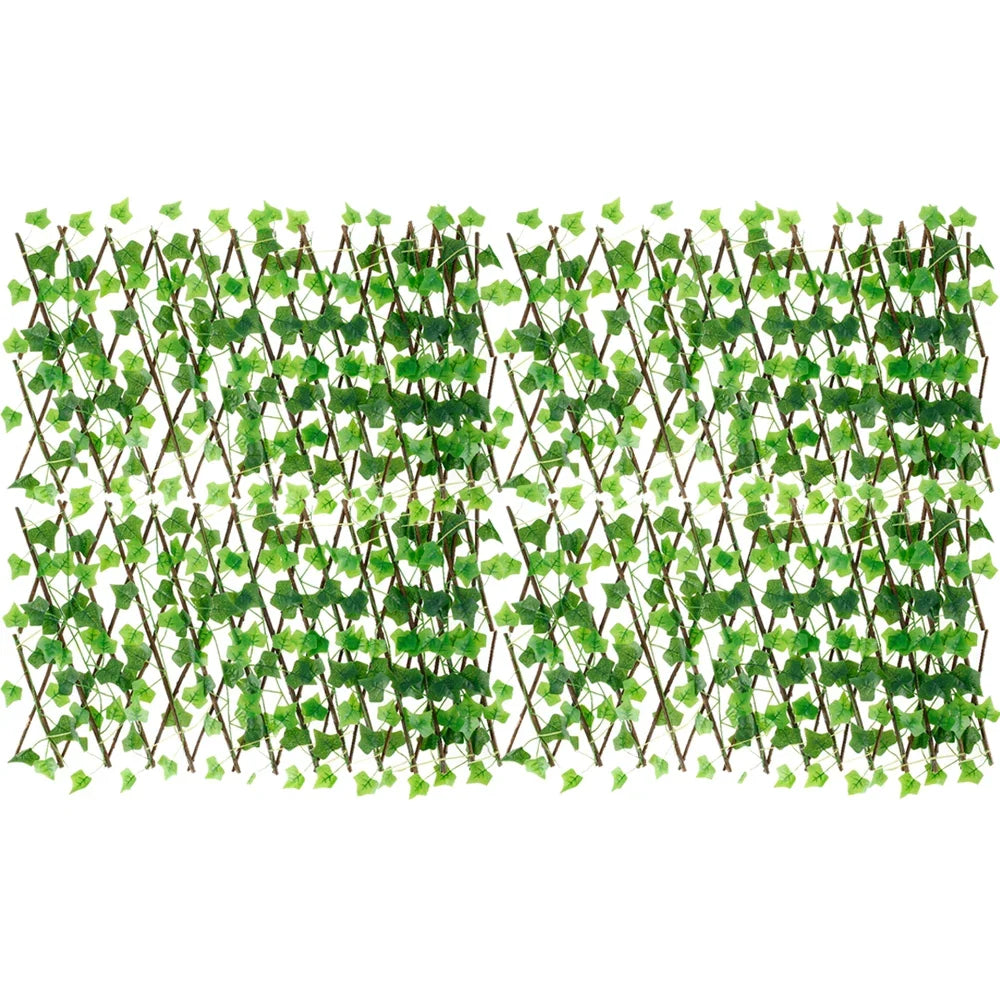 6-Pack Artificial Ivy Expanding Trellis Privacy Fence 40cm