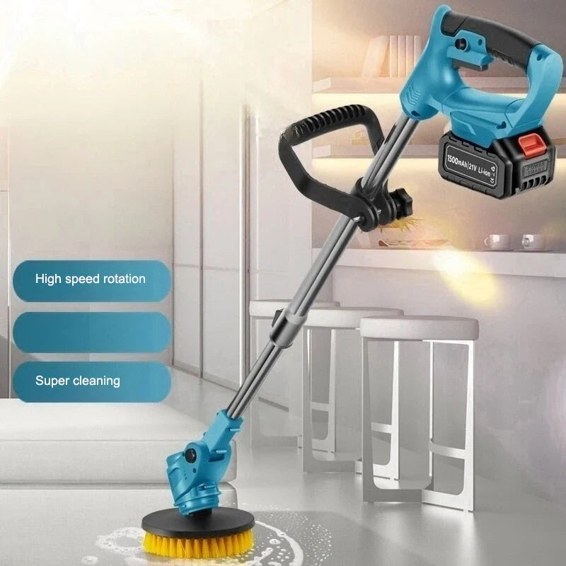 Retractable Electric Cleaning Brush – Bathroom & Home Scrubber