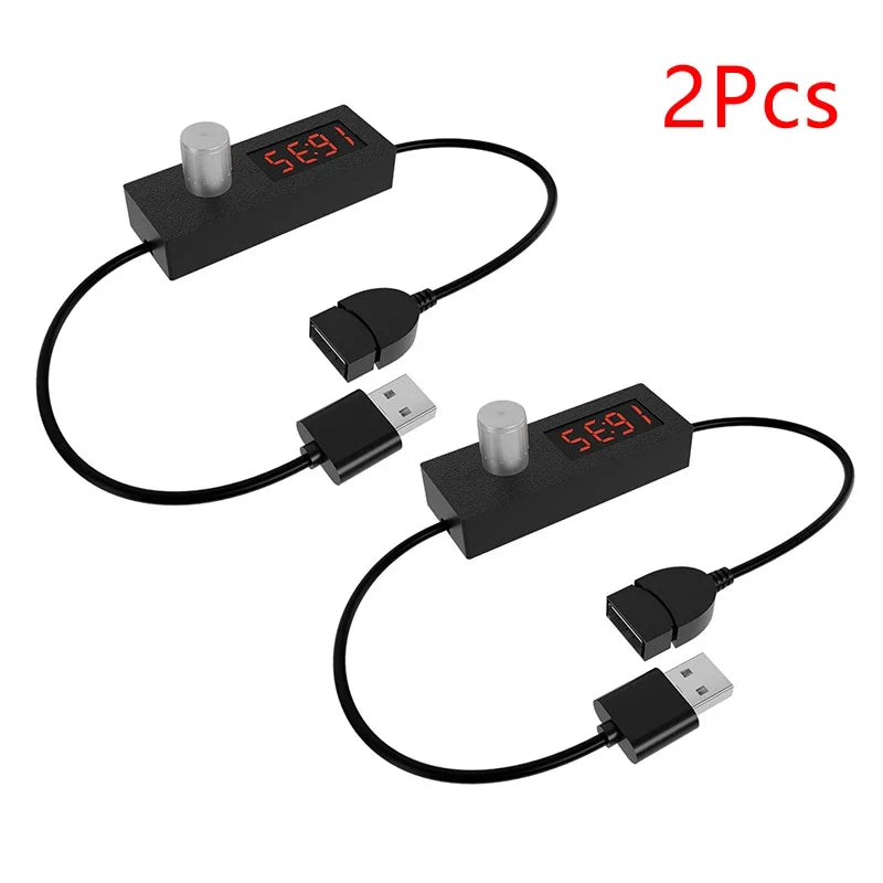 Compact 24H Digital Countdown Timer with USB Switch Cable