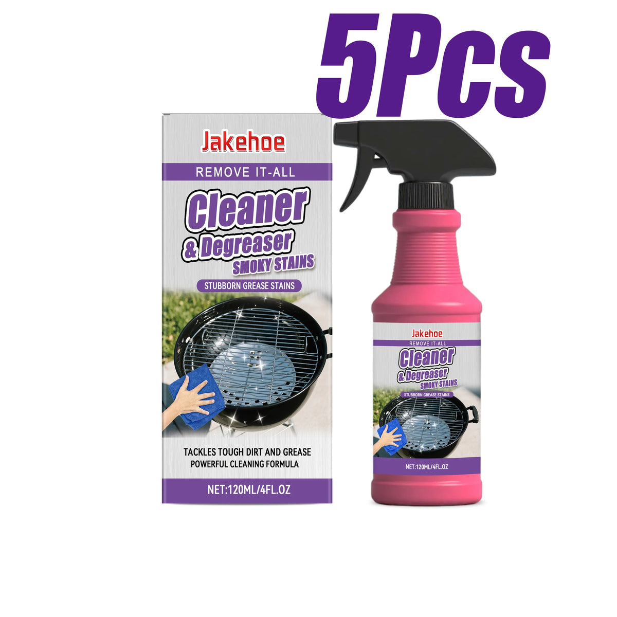 JAKEHOE BBQ Grill Cleaner Degreaser Spray | 120ml Multi-Surface