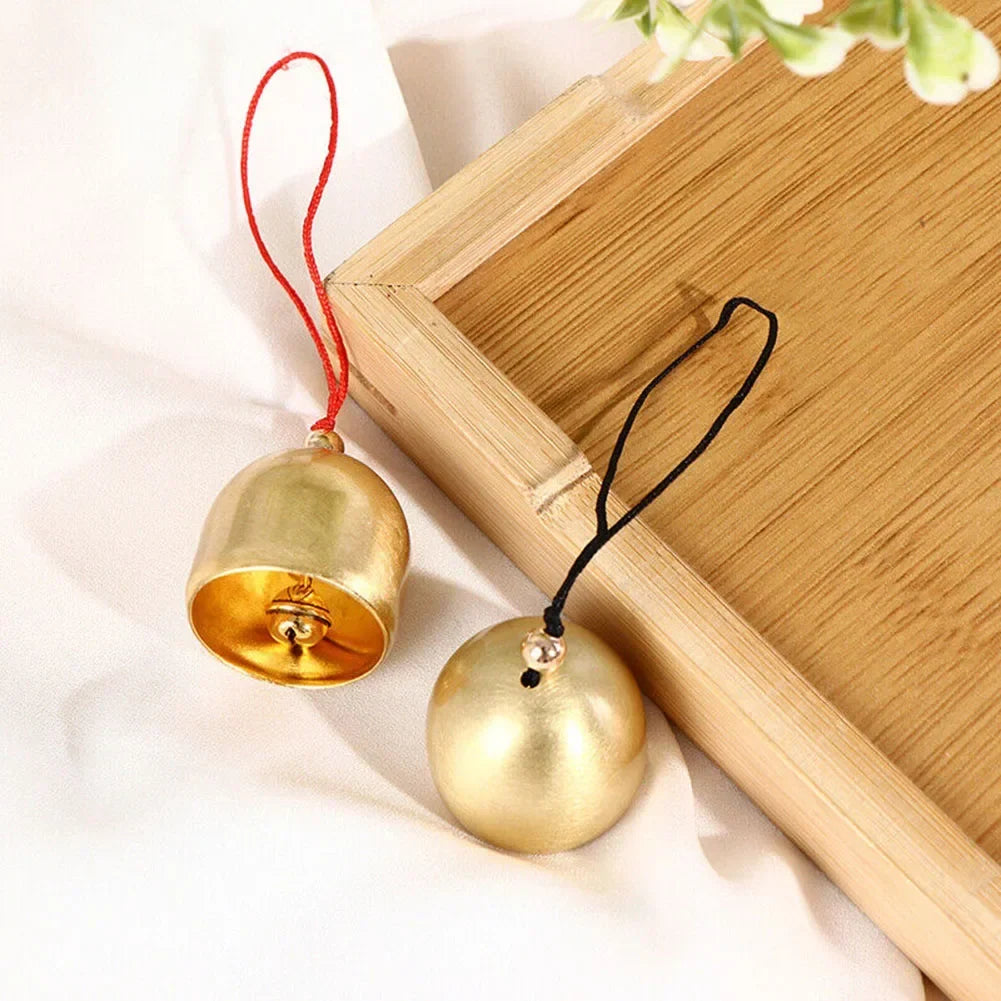 Mini Metal Jingle Bell – Vintage Gold Cowbell Wind Chime Pendant