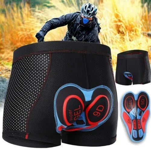 Men's Gel Pad MTB Cycling Shorts – Breathable Bike Underwear
