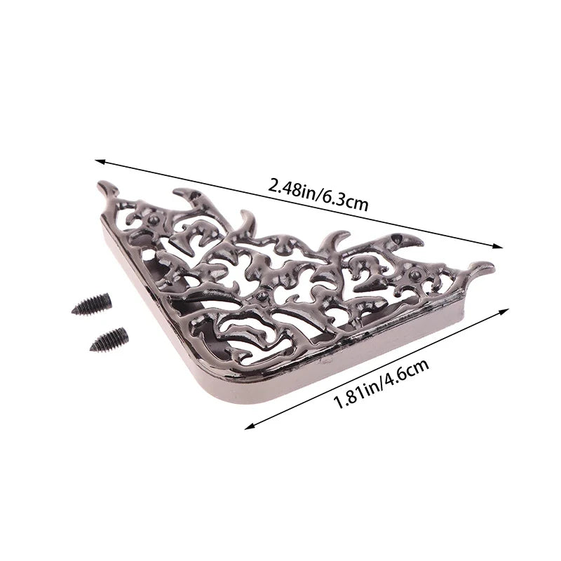 Metal Bag Corner Protectors with Screws – DIY Handbag Hardware