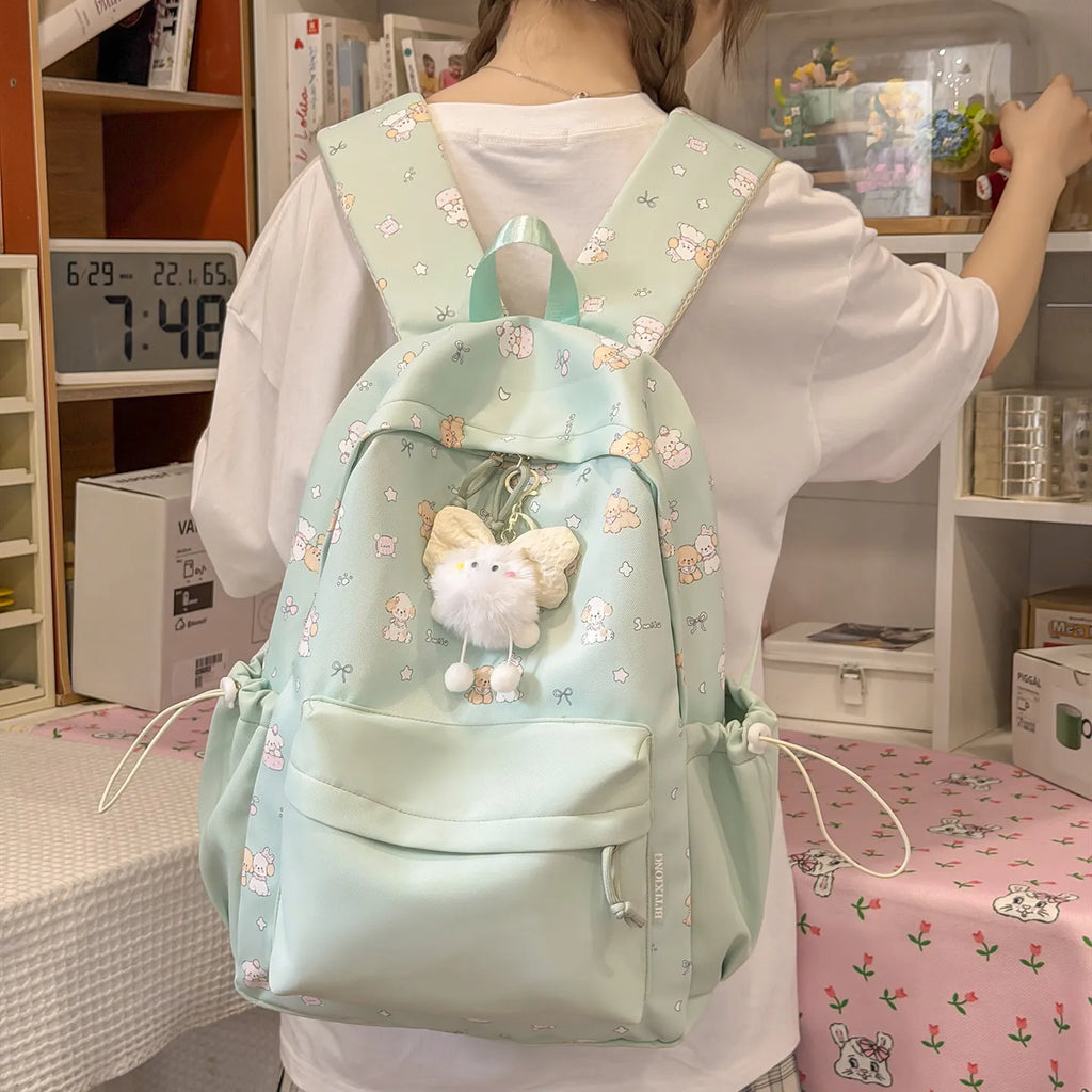 Nixie Cartoon Puppy Women's Backpack – Lightweight Travel Bag