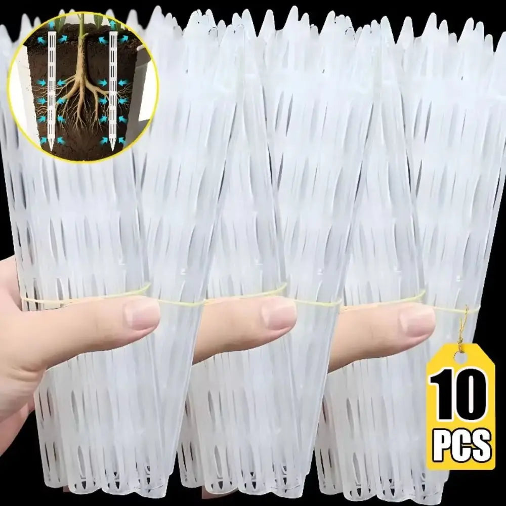 10Pcs Plant Root Ventilation Pipes – Reusable Breathable Tubes