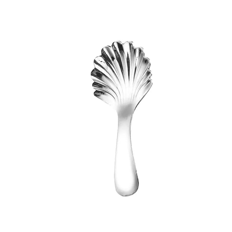 Retro Shell Tea Spoon – Stainless Steel Dessert Spoon
