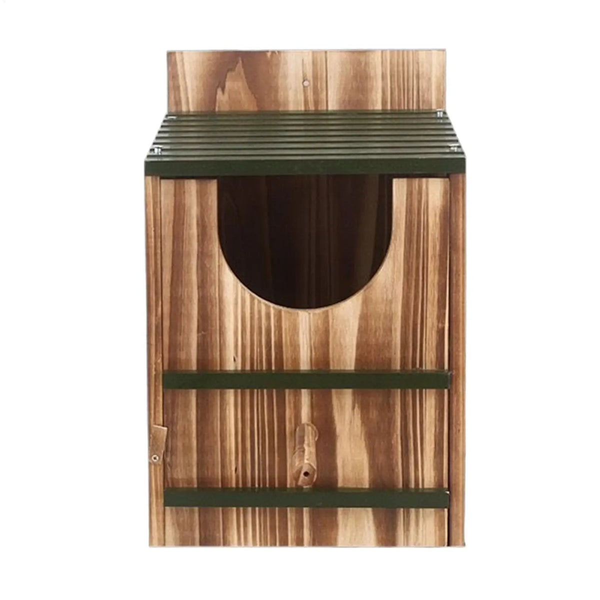 Waterproof Carbonized Wood Owl Nesting Box | Bird & Squirrel House
