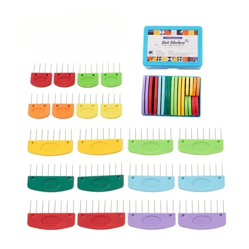 Knitting Blocking T-Pin & Flexible Ruler Set – Stainless Steel