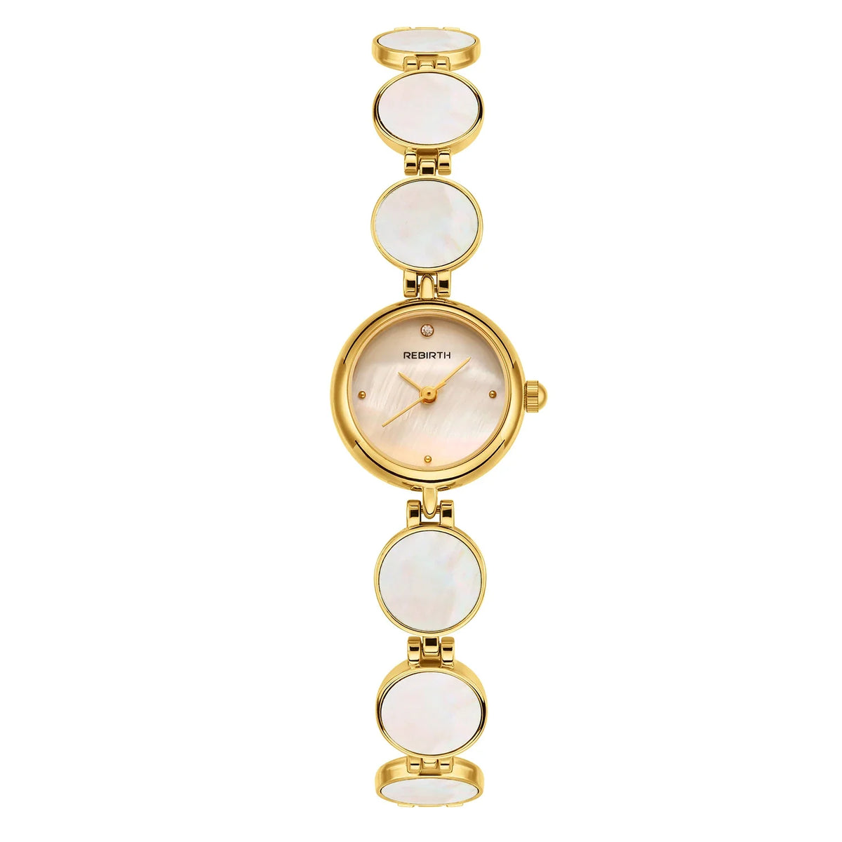 REBIRTH Women's Quartz Watch | Mother-of-Pearl & Diamond Dial