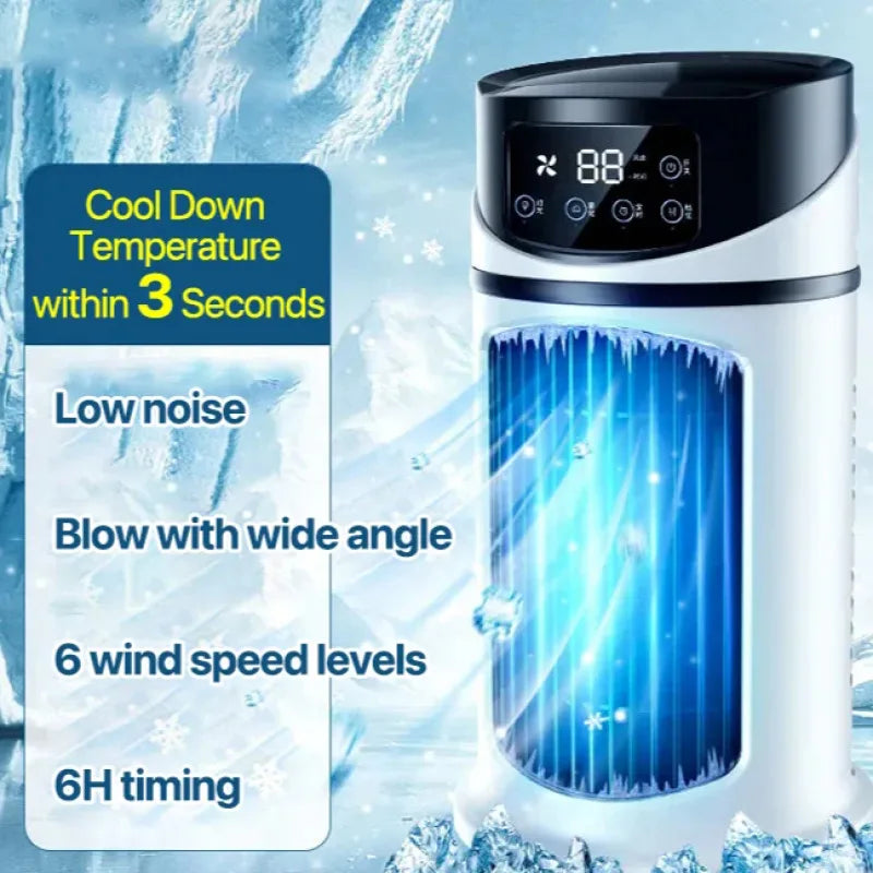 USB Desktop Cooling Fan with Timer – Portable & Quiet