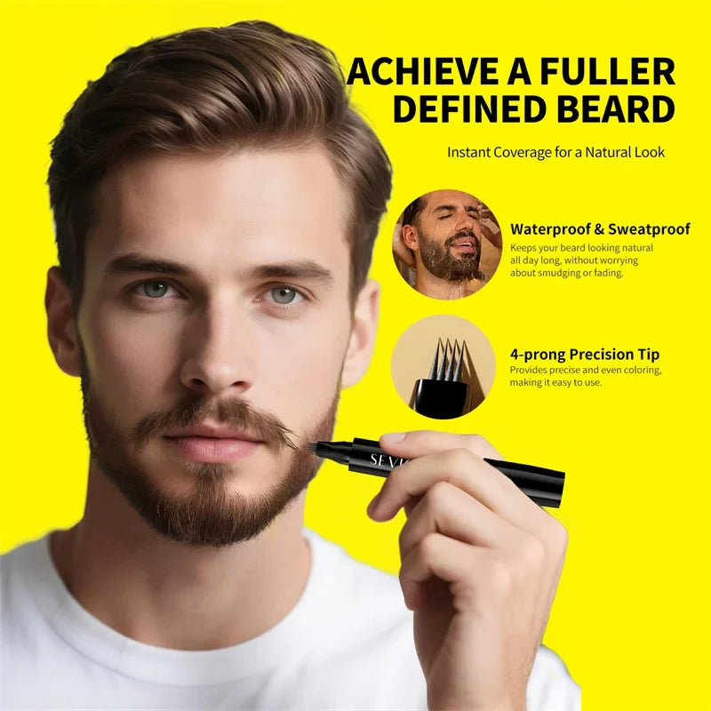 SEVICH Beard Styling Set – Growth Serum Oil & Filler Pen