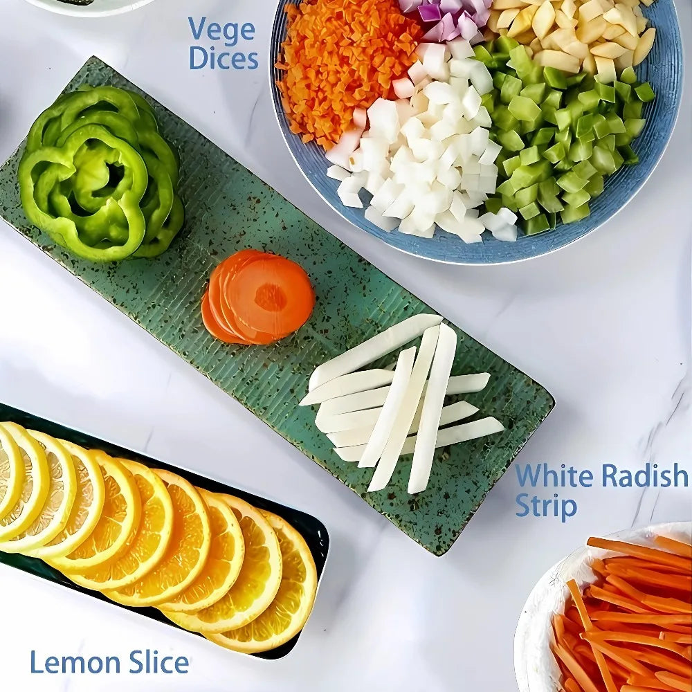 16-in-1 Vegetable Chopper Slicer Dicer Grater – Stainless Steel