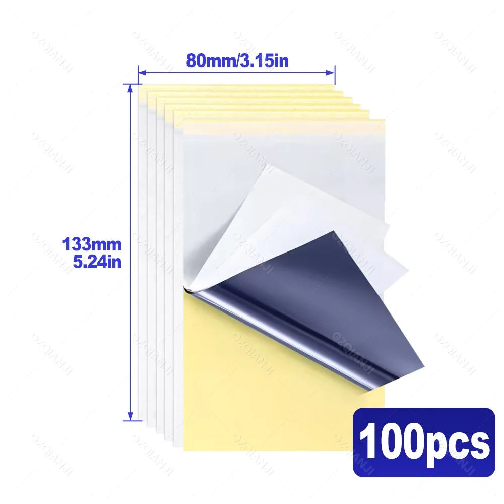 Mini Tattoo Stencil Transfer Paper 80x133mm | 20/50/100 Sheets
