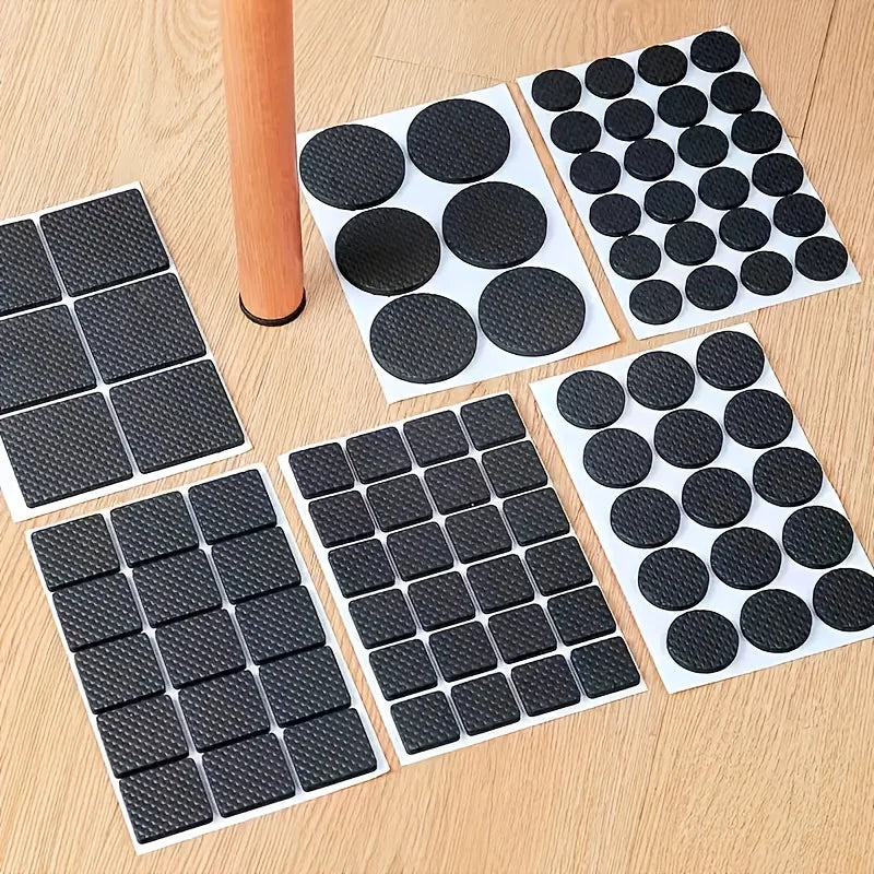 Rubber Chair Leg Pads – Anti-Slip Self-Adhesive Floor Protectors