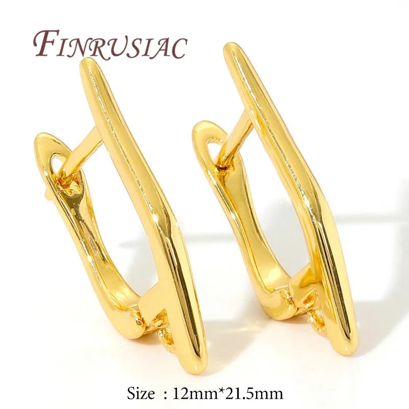 Gold-Plated Brass Earring Hooks & Clasps | DIY Jewelry Findings