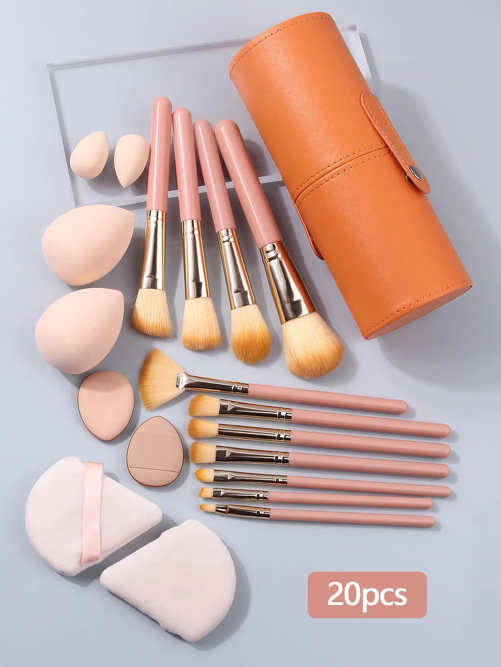 Professional Makeup Brush Set – Brushes, Sponges & Puffs