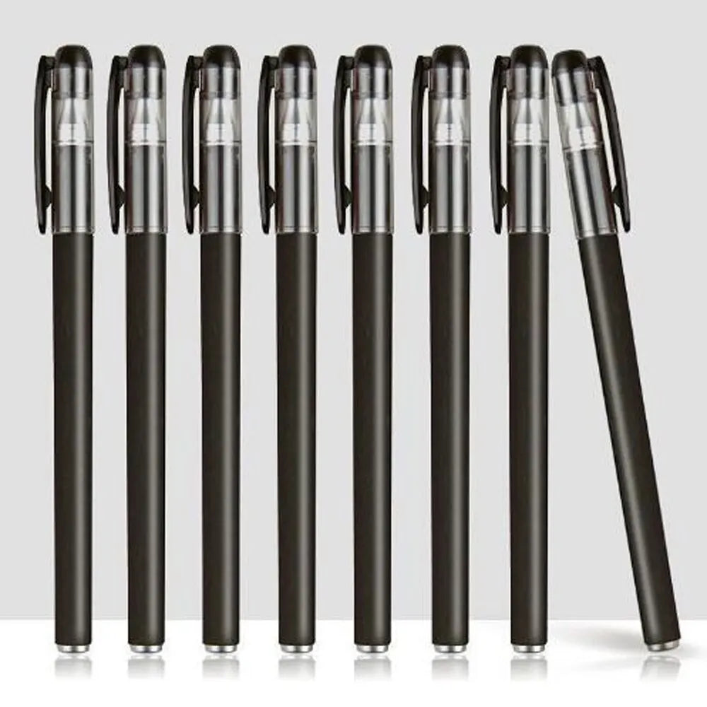 Gel Pens Set 0.5mm Bullet Tip – Black Blue Red Ink | School