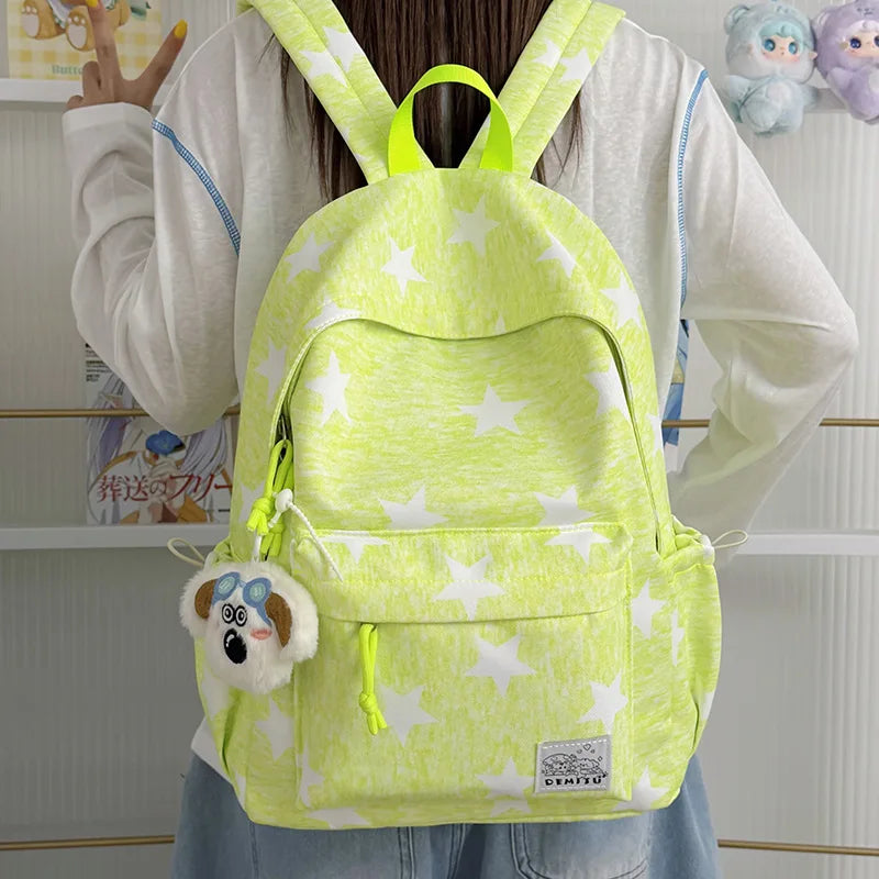 Korean Minimalist Starry Backpack – Lightweight School Bag